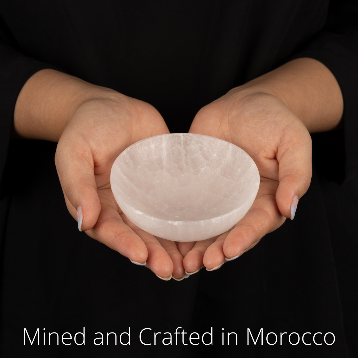4" Selenite Bowl Round, Selenite Crystal Cleansing Bowl, Healing Crystals & Stones, Spiritual Crystal Decor