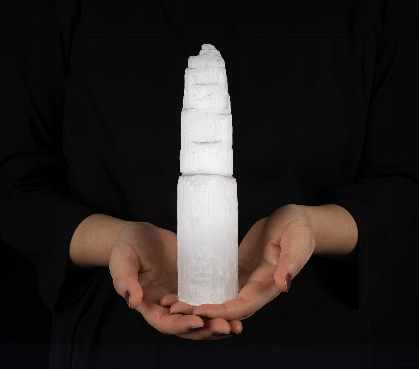 Selenite Towers, Mini Selenite Tower, Selenite, Charging Selenite, Charging Stone, Dream Stone, Crown Chakra, Meditation, 2.5", 4", 6" or 8"