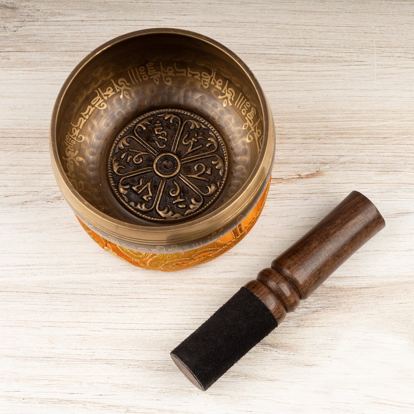 Tibetan Singing Bowl, Ohm Mani Mantra Design, Meditation Bowl, Sound Bowl Chakra Healing, Handcrafted Singing Bowl Set, Spiritual Gift