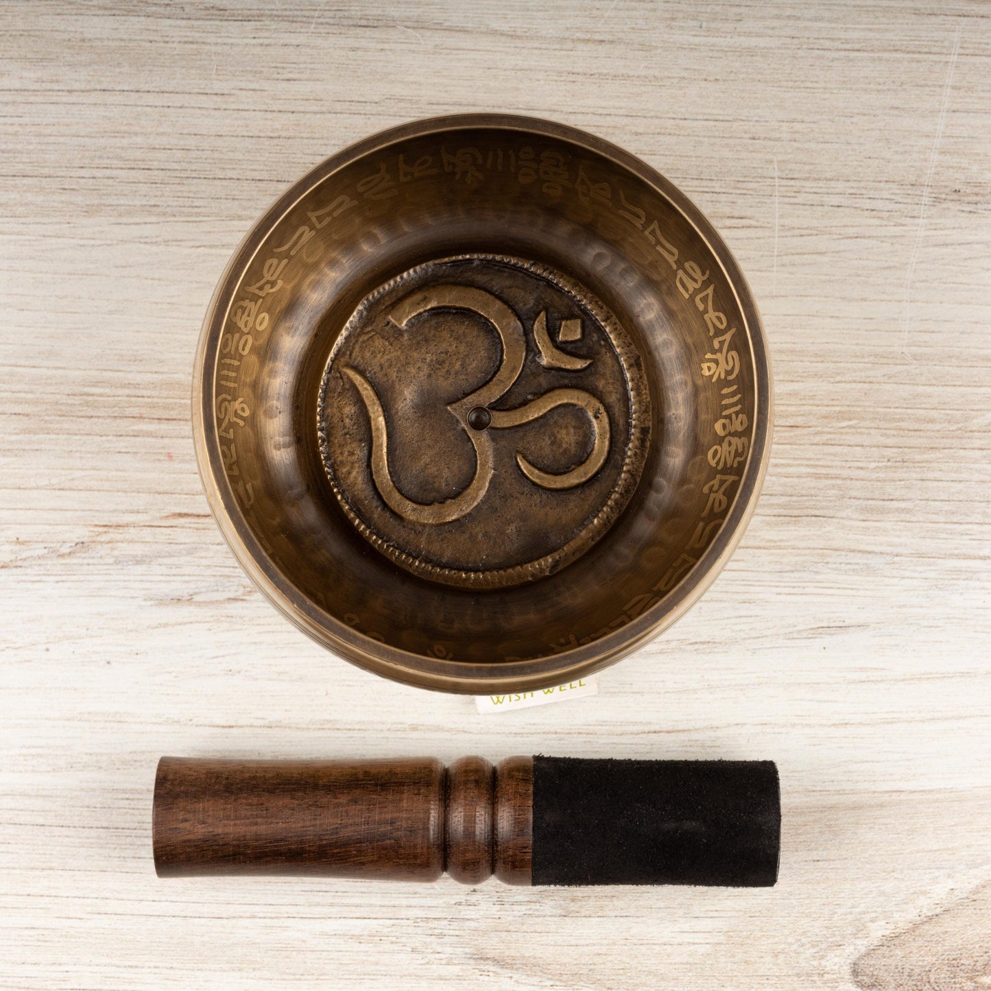 Tibetan Singing Bowl, Ohm Design, Meditation Bowl, Sound Bowl Chakra Healing, Handcrafted Singing Bowl Set, Spiritual & Wellness Gift