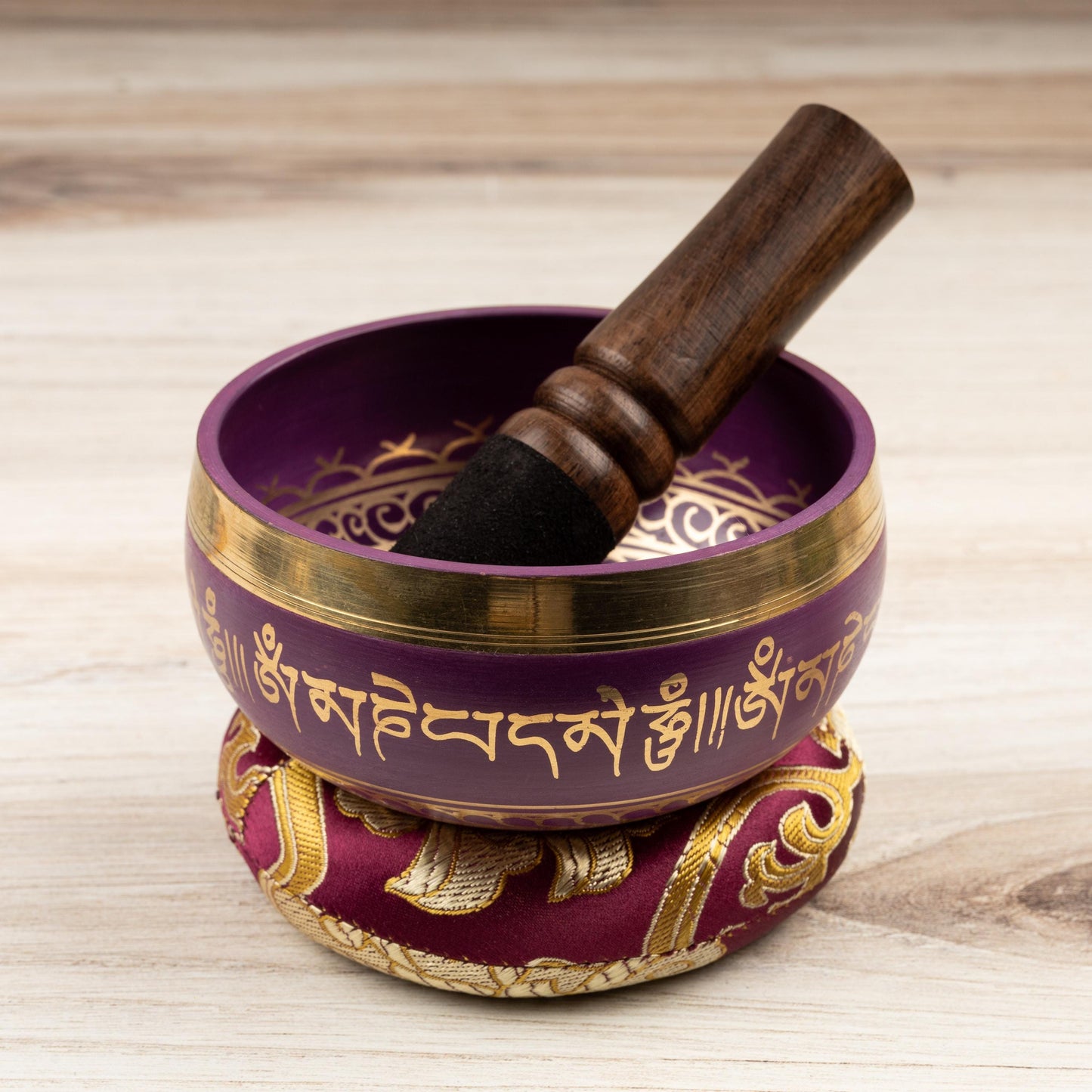 Tibetan Singing Bowl, Buddha's Eye Design, Meditation Bowl, Sound Bowl Chakra Healing, Handcrafted Singing Bowl Set, Spiritual Wellness Gift