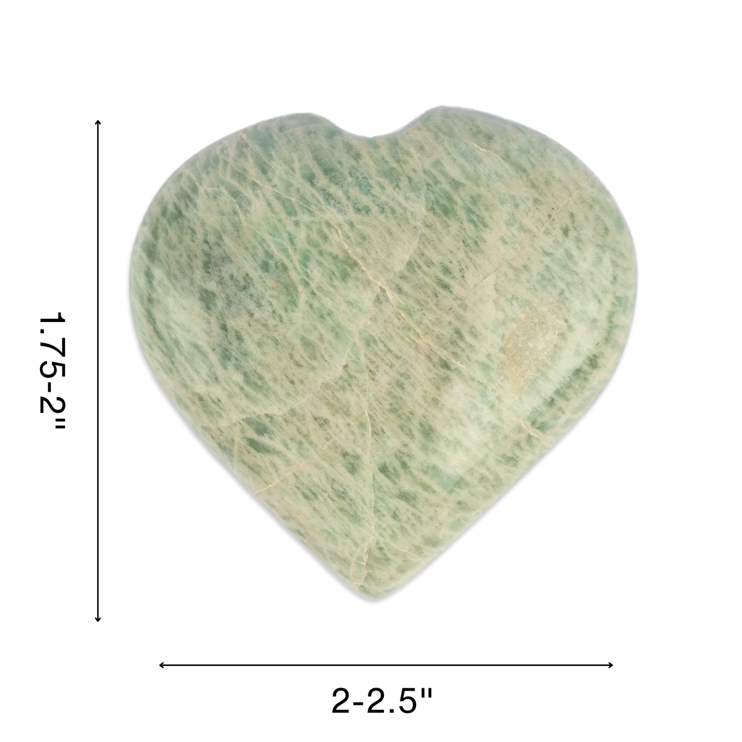 Amazonite Heart Palm Stone, Polished Crystal Stone for Chakra Balancing, Meditation, Spiritual and Crystal Gift