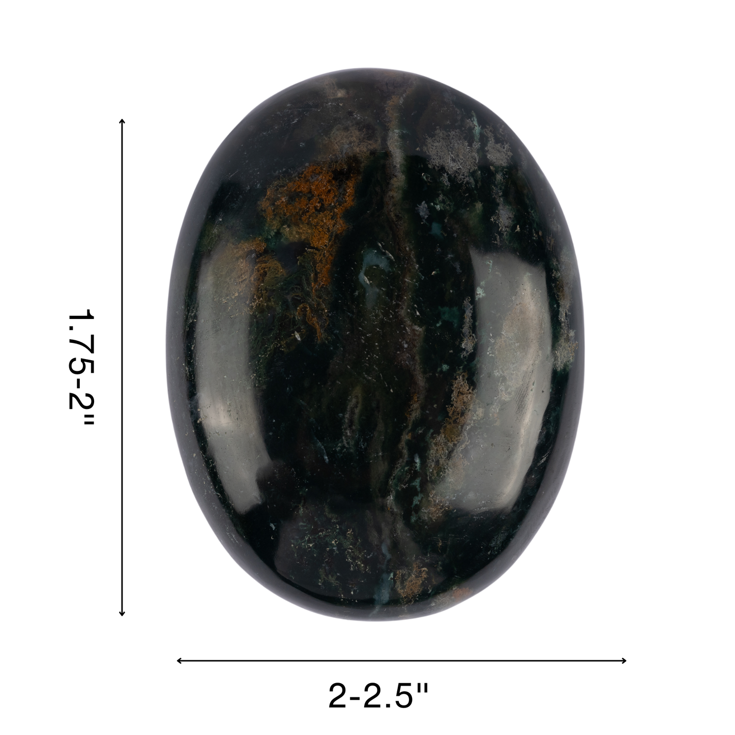 Bloodstone Palm Stone, Polished Crystal Stone for Chakra Balancing, Meditation, Spiritual and Crystal Gift