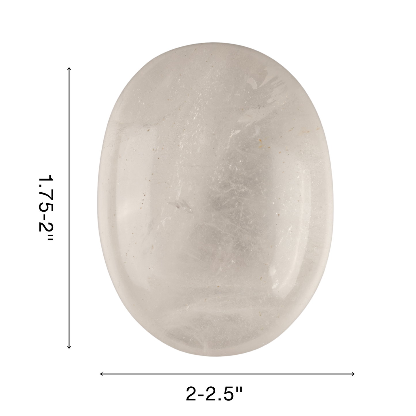 Clear Quartz Palm Stone, Polished Crystal Stone for Chakra Balancing, Meditation, Spiritual and Crystal Gift