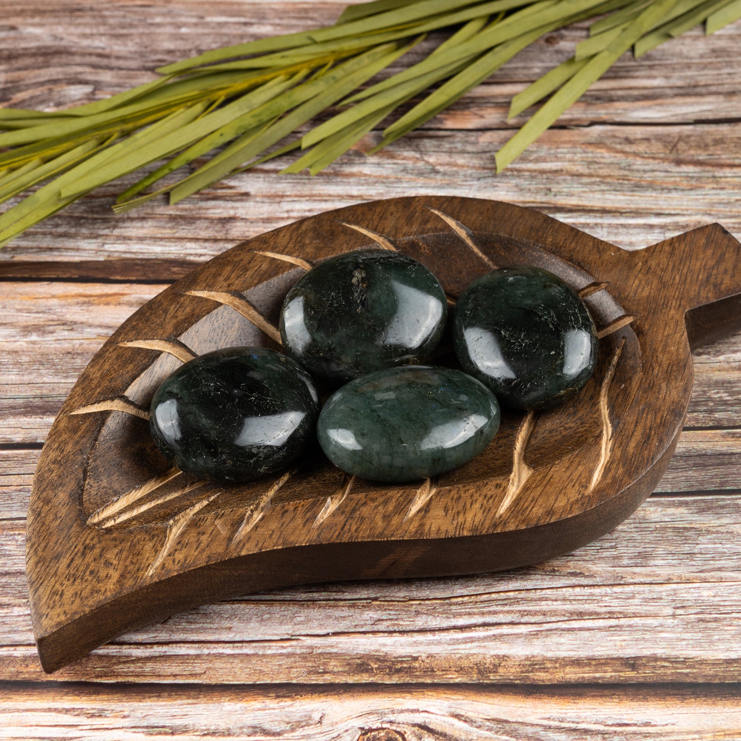 Labradorite Palm Stone, Polished Crystal Stone for Chakra Balancing, Meditation, Spiritual and Crystal Gift