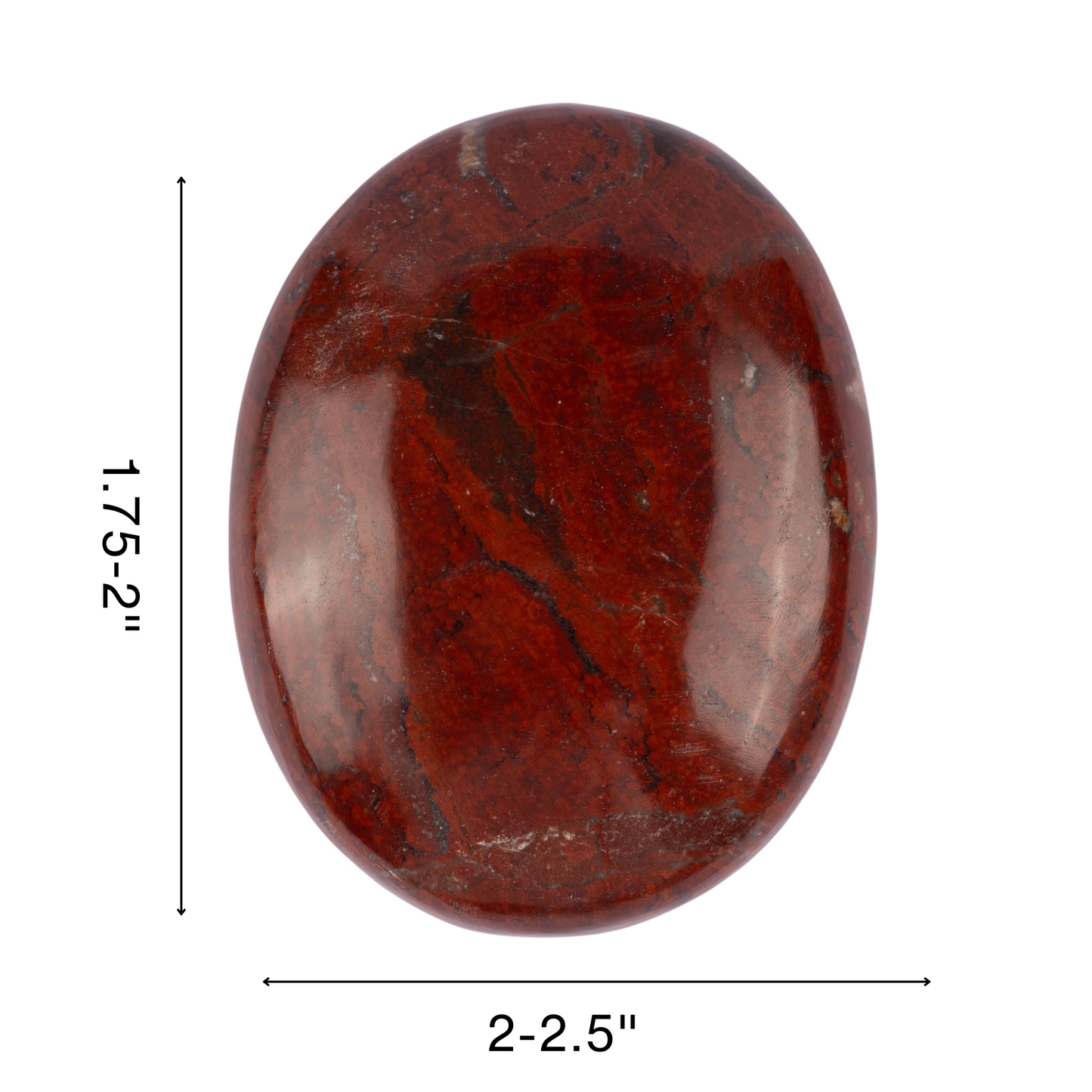 Red Jasper Palm Stone, Polished Crystal Stone for Chakra Balancing, Meditation, Spiritual and Crystal Gift