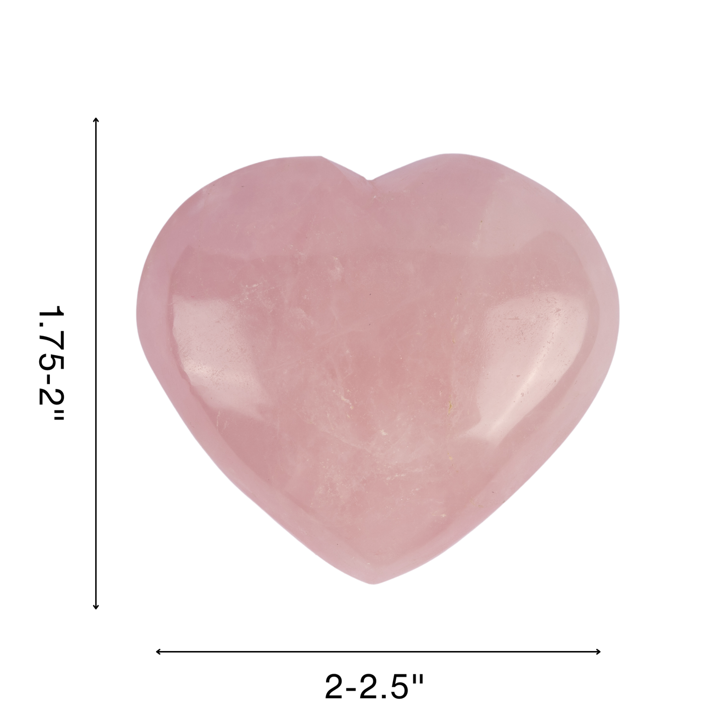 Rose Quartz Heart Palm Stone, Polished Crystal Stone for Chakra Balancing, Meditation, Spiritual and Crystal Gift