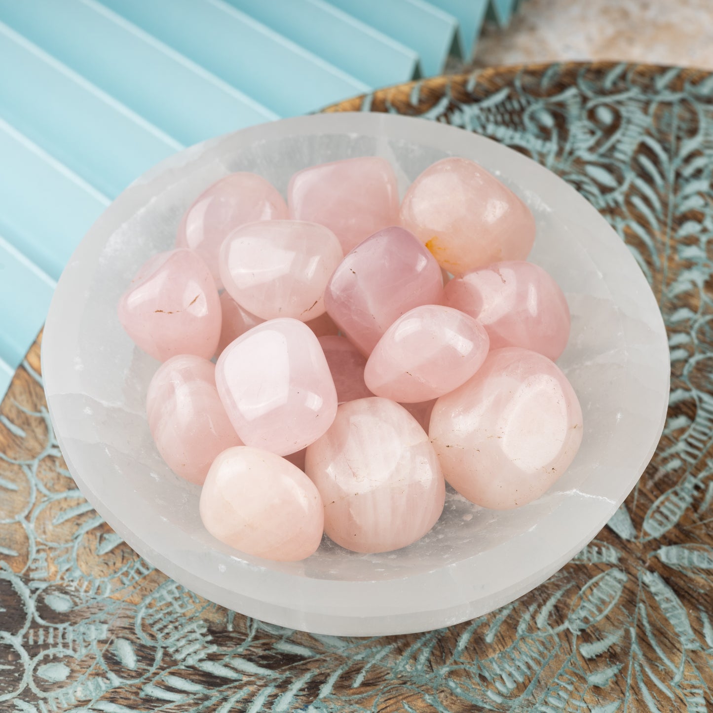 Rose Quartz Crystal Tumble Stone - Authentic Polished Stone for Meditation, Spiritual Gifts, Chakra Healing, Reiki, & Energy Work