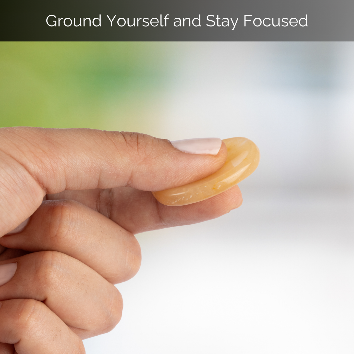 Yellow Aventurine Worry Stone, Healing Crystals, Energy Healing Thumb Stone, Meditation & Spiritual Gift