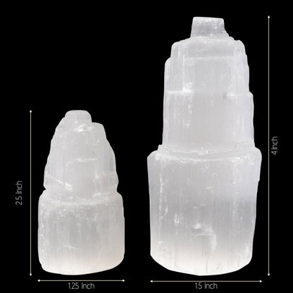 Selenite Towers, Mini Selenite Tower, Selenite, Charging Selenite, Charging Stone, Dream Stone, Crown Chakra, Meditation, 2.5", 4", 6" or 8"