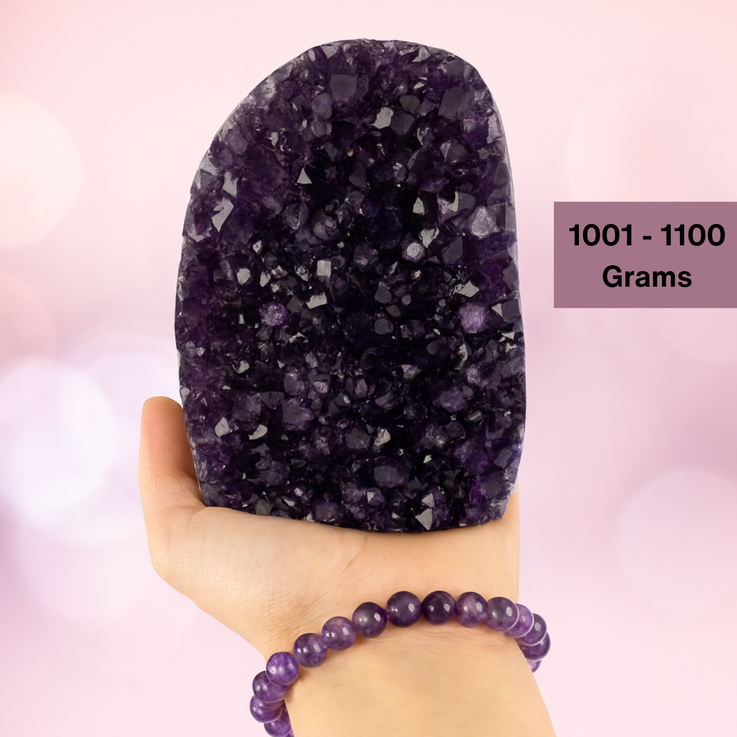 Natural Amethyst Cut Base Healing Crystals, "AAA" Quality Large Amethyst Cluster, Uruguayan Purple Amethyst Geode, Spiritual Home Decor