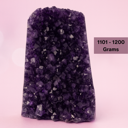 Natural Amethyst Cut Base Healing Crystals, "AAA" Quality Large Amethyst Cluster, Uruguayan Purple Amethyst Geode, Spiritual Home Decor