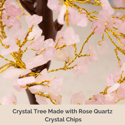 Rose Quartz Crystal Tree of Life, Decorative Crystal Tree, Natural Healing Crystal Tree, Crystal Decor, Meditation and Housewarming gift