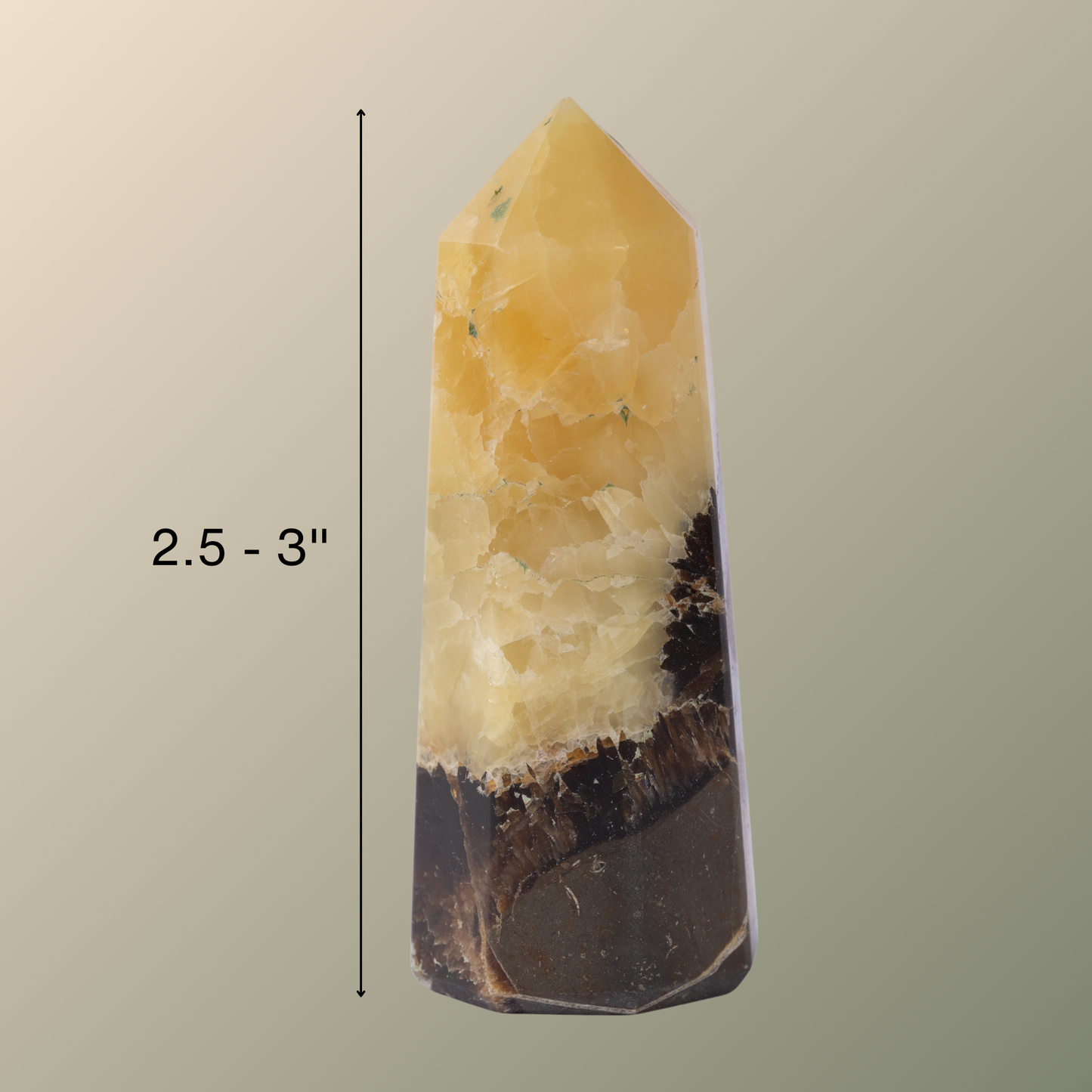 Natural Septarian Obelisk Point Crystal Tower 2.5-3", Healing Crystals and Stones, Meditation Accessories, Reiki, Spiritual Gifts & Decor