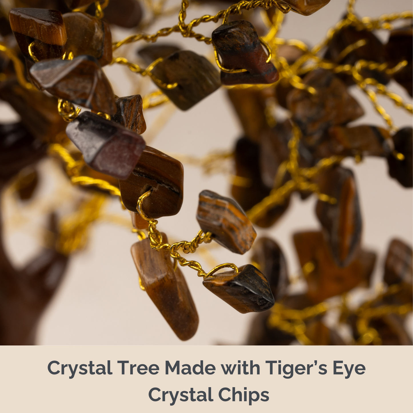 Tiger’s Eye Crystal Tree of Life, Decorative Crystal Tree, Natural Healing Crystal Tree, Crystal Decor, Meditation and Housewarming gift