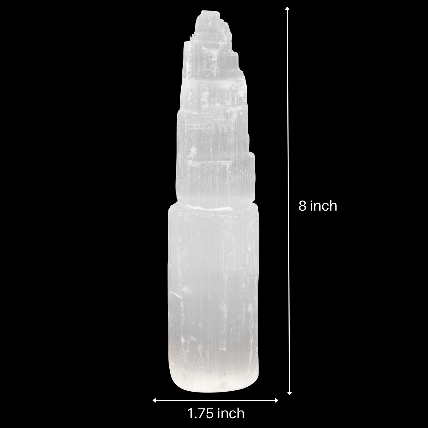 Selenite Towers, Mini Selenite Tower, Selenite, Charging Selenite, Charging Stone, Dream Stone, Crown Chakra, Meditation, 2.5", 4", 6" or 8"