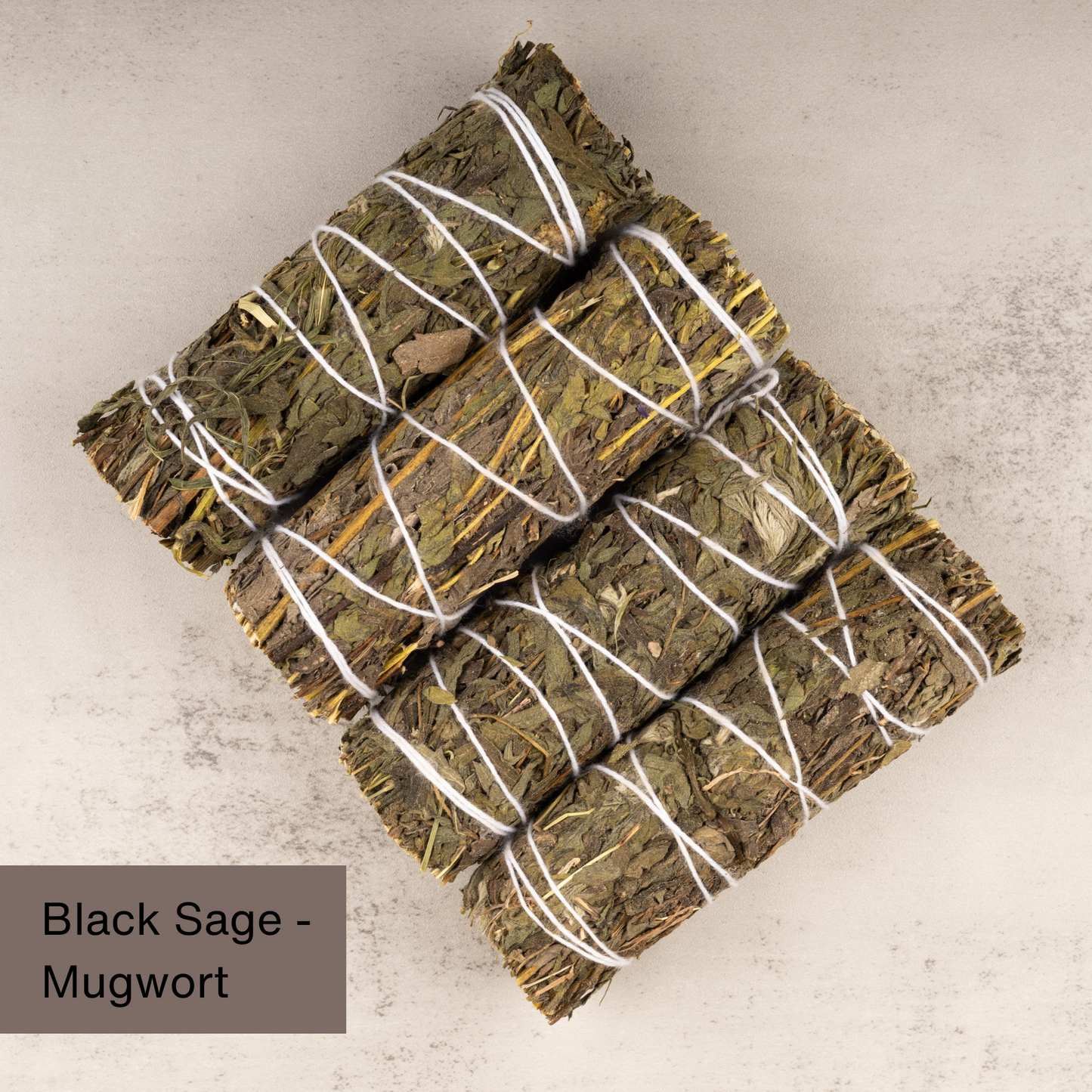 Black Sage Mugwort Smudge Stick 4", Energy Cleansing Smudging Sticks, Smoke Cleanse Smudging Wand, Home Protection, Purifying, & House Blessing