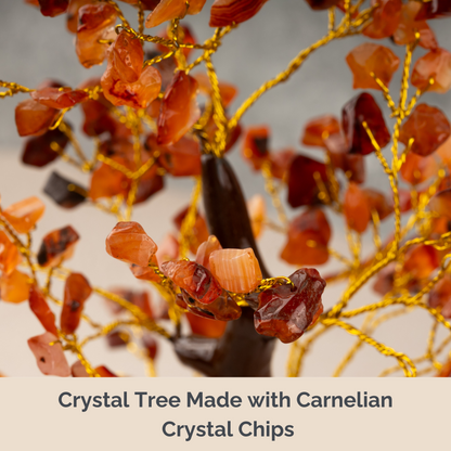 Carnelian Crystal Tree of Life, Decorative Crystal Tree, Natural Healing Crystal Tree, Crystal Decor, Meditation and Housewarming gift