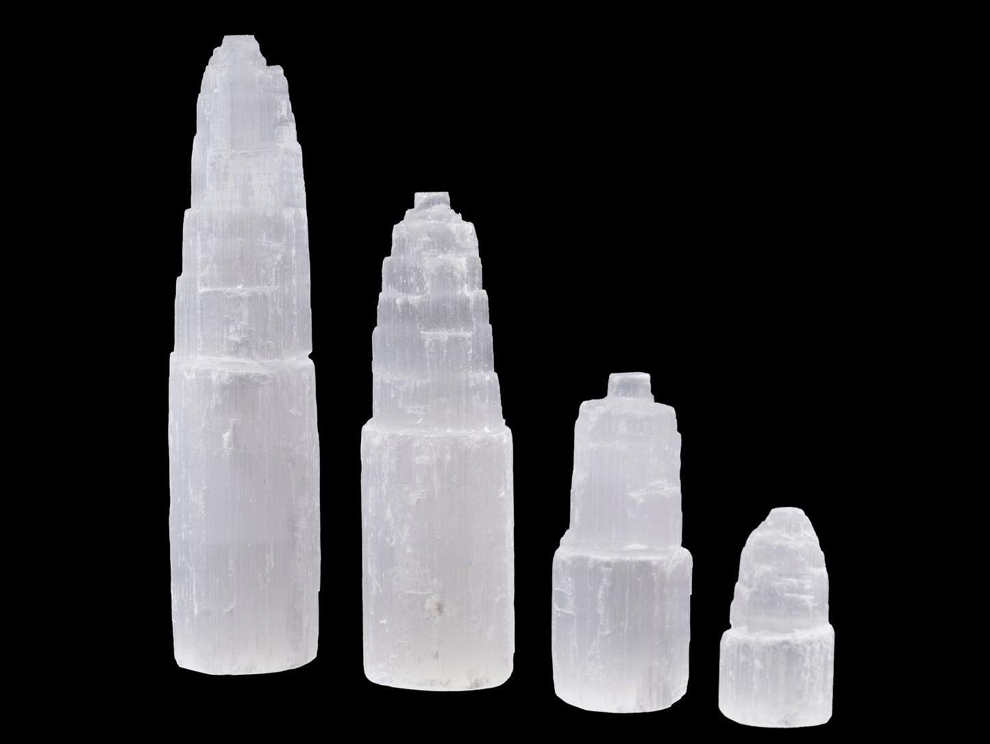 Selenite Towers, Mini Selenite Tower, Selenite, Charging Selenite, Charging Stone, Dream Stone, Crown Chakra, Meditation, 2.5", 4", 6" or 8"