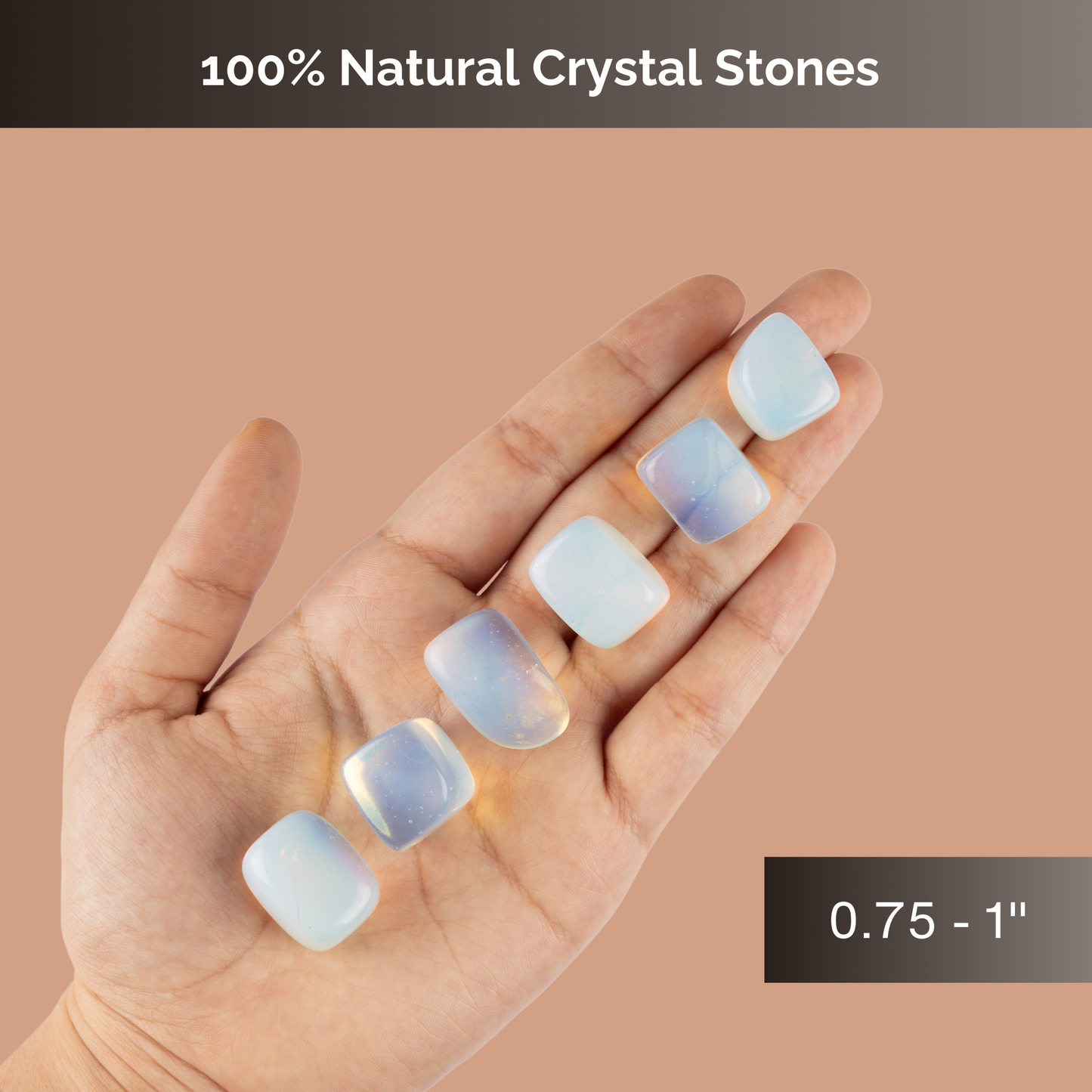 Opalite Crystal Tumble Stone - Authentic Polished Stone for Meditation, Spiritual Gifts, Chakra Healing, Reiki, & Energy Work