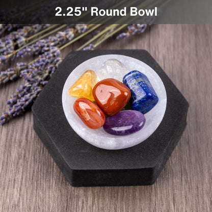 Selenite Charging Bowl, Four Sizes 2.25", 4", 5.5", & 7.5", Selenite Crystal, Meditation Bowl, Reiki, Jewelry Holder, Cleansing Bowl