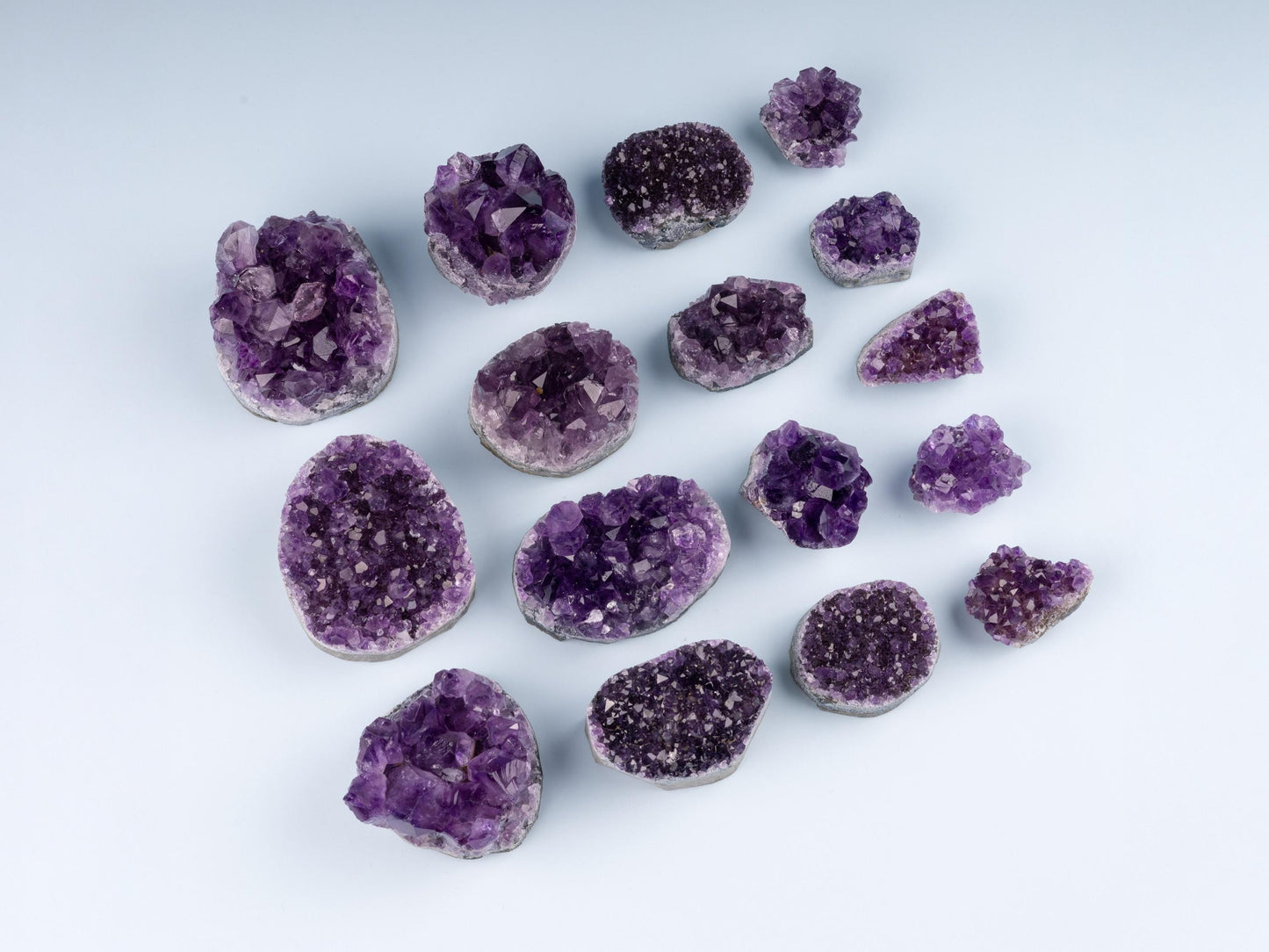 Natural Amethyst Cluster Healing Crystals, "AAA" Quality Raw Amethyst Cluster, Uruguayan Purple Amethyst Geode, Spiritual & Meditation Gifts