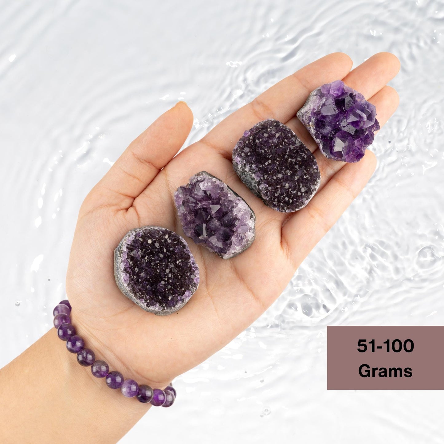 Natural Amethyst Cluster Healing Crystals, "AAA" Quality Raw Amethyst Cluster, Uruguayan Purple Amethyst Geode, Spiritual & Meditation Gifts
