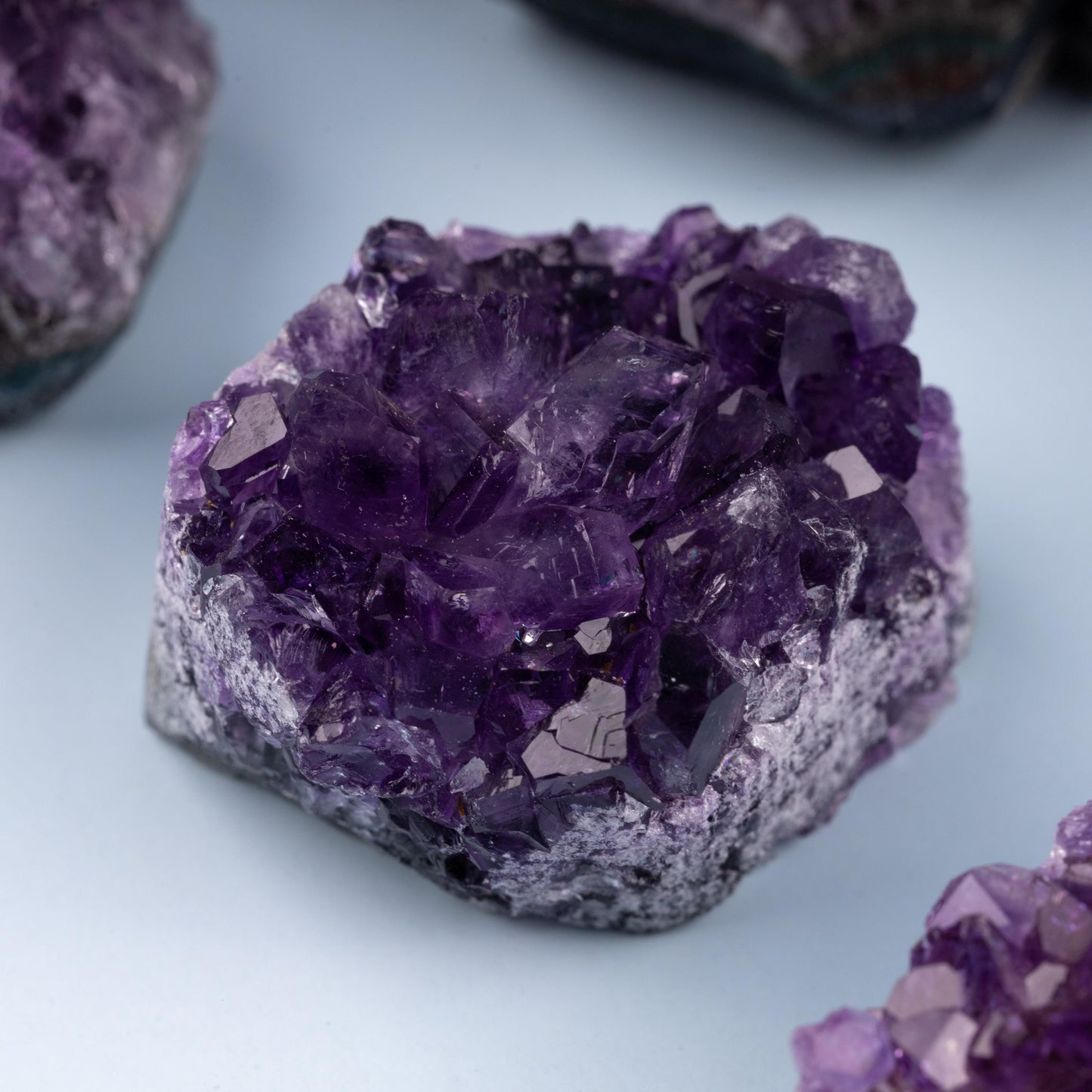 Natural Amethyst Cluster Healing Crystals, "AAA" Quality Raw Amethyst Cluster, Uruguayan Purple Amethyst Geode, Spiritual & Meditation Gifts