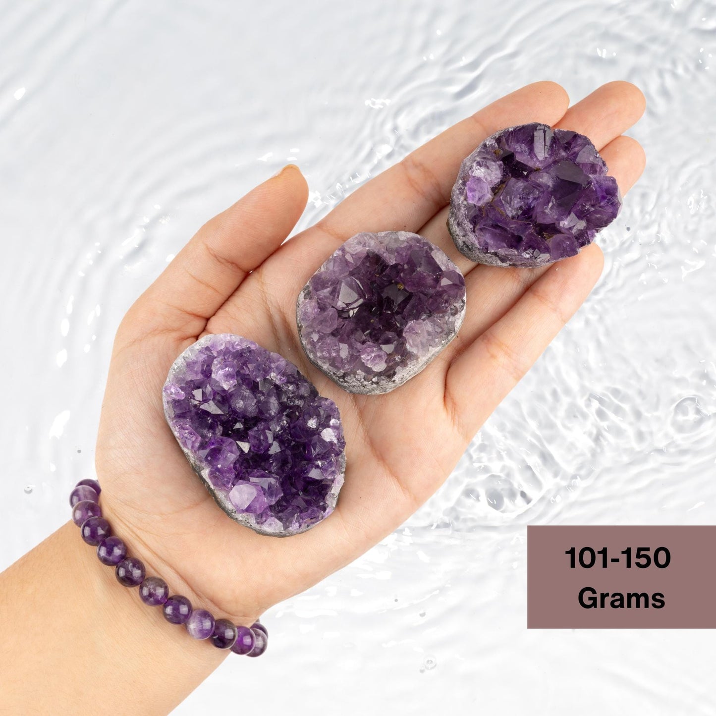 Natural Amethyst Cluster Healing Crystals, "AAA" Quality Raw Amethyst Cluster, Uruguayan Purple Amethyst Geode, Spiritual & Meditation Gifts