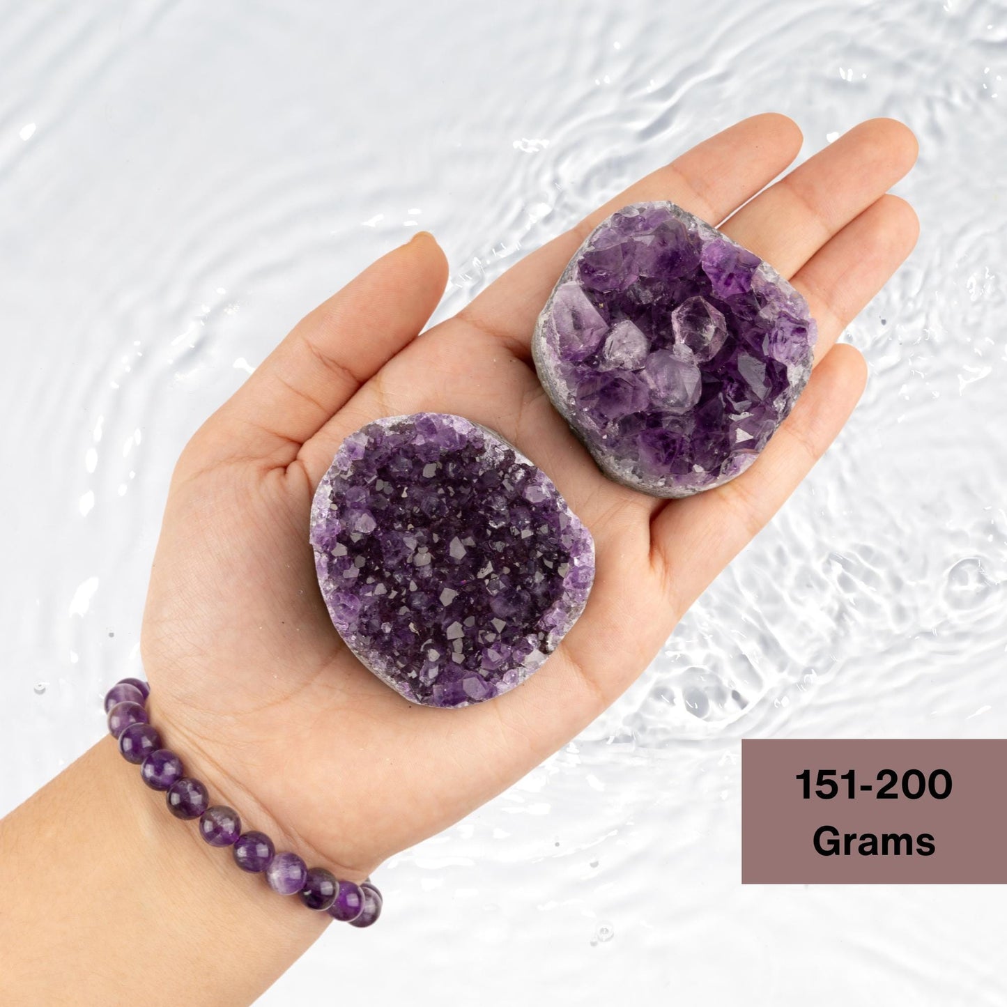 Natural Amethyst Cluster Healing Crystals, "AAA" Quality Raw Amethyst Cluster, Uruguayan Purple Amethyst Geode, Spiritual & Meditation Gifts