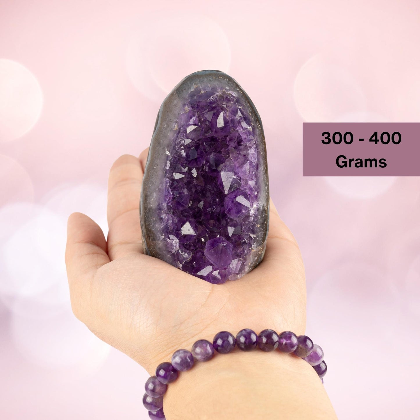 Natural Amethyst Cut Base Healing Crystals, "AAA" Quality Large Amethyst Cluster, Uruguayan Purple Amethyst Geode, Spiritual Home Decor