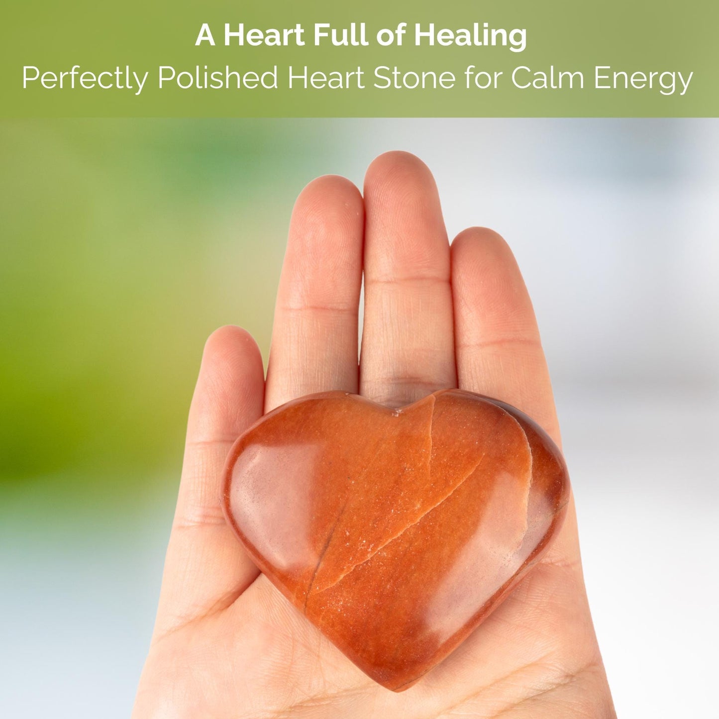 Peach Aventurine Crystal Heart Palm Stone, Natural Healing Stone for Anxiety Relief, Meditation, Polished Puffy Heart Stone, Spiritual Gift