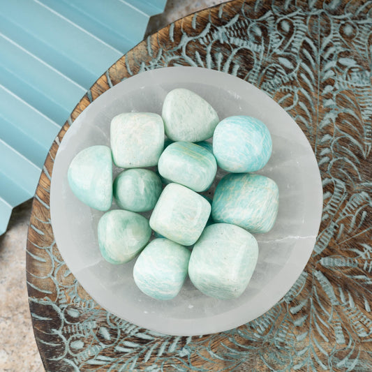 Aquamarine Crystal Tumble Stone - Authentic Polished Stone for Meditation, Spiritual Gifts, Chakra Healing, Reiki, & Energy Work