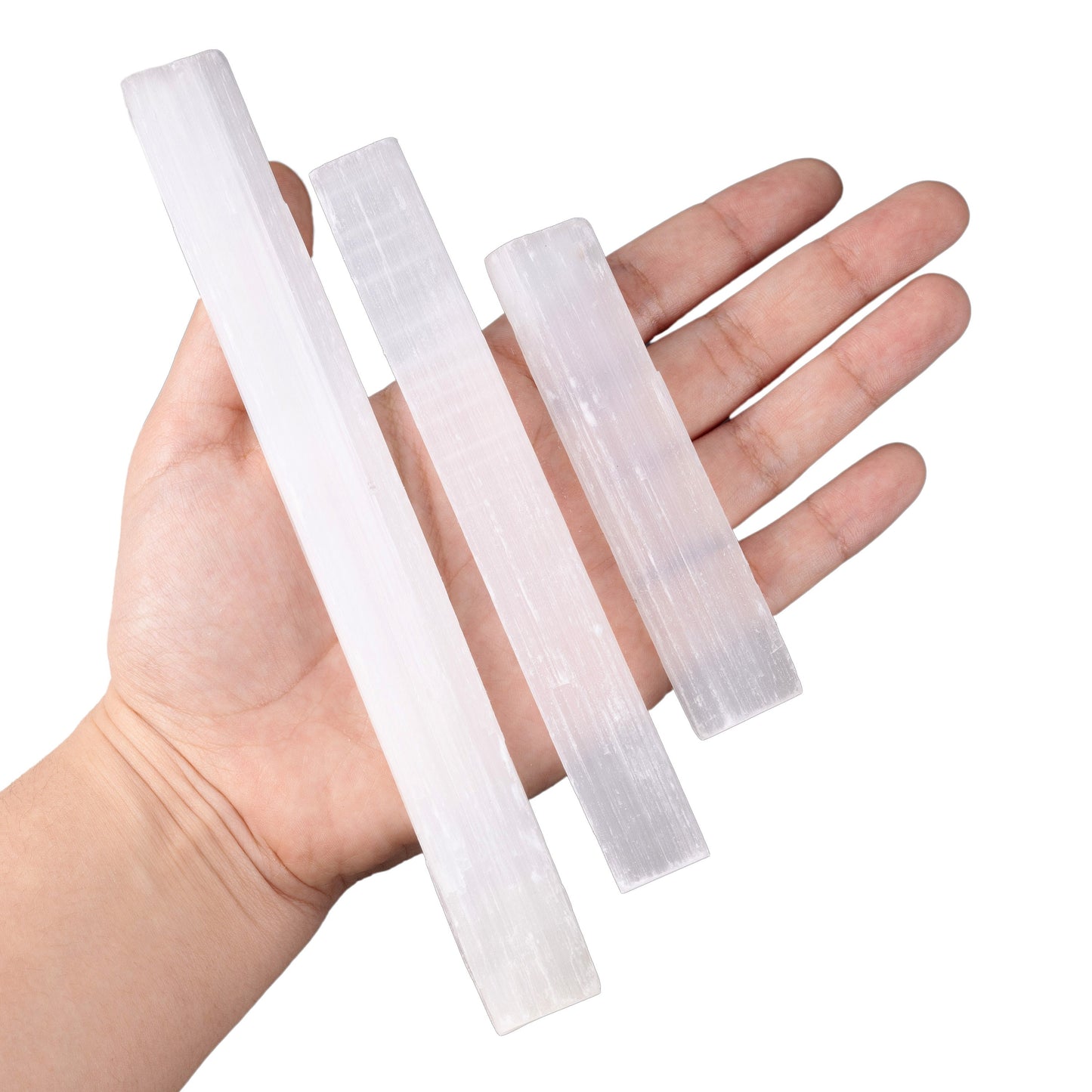 Raw Selenite Sticks, 10", 8", 6", 4", 2.5-3" Selenite Crystal, Selenite Wand, Healing Crystals & Stones, Reiki Healing, Meditation Grid Work