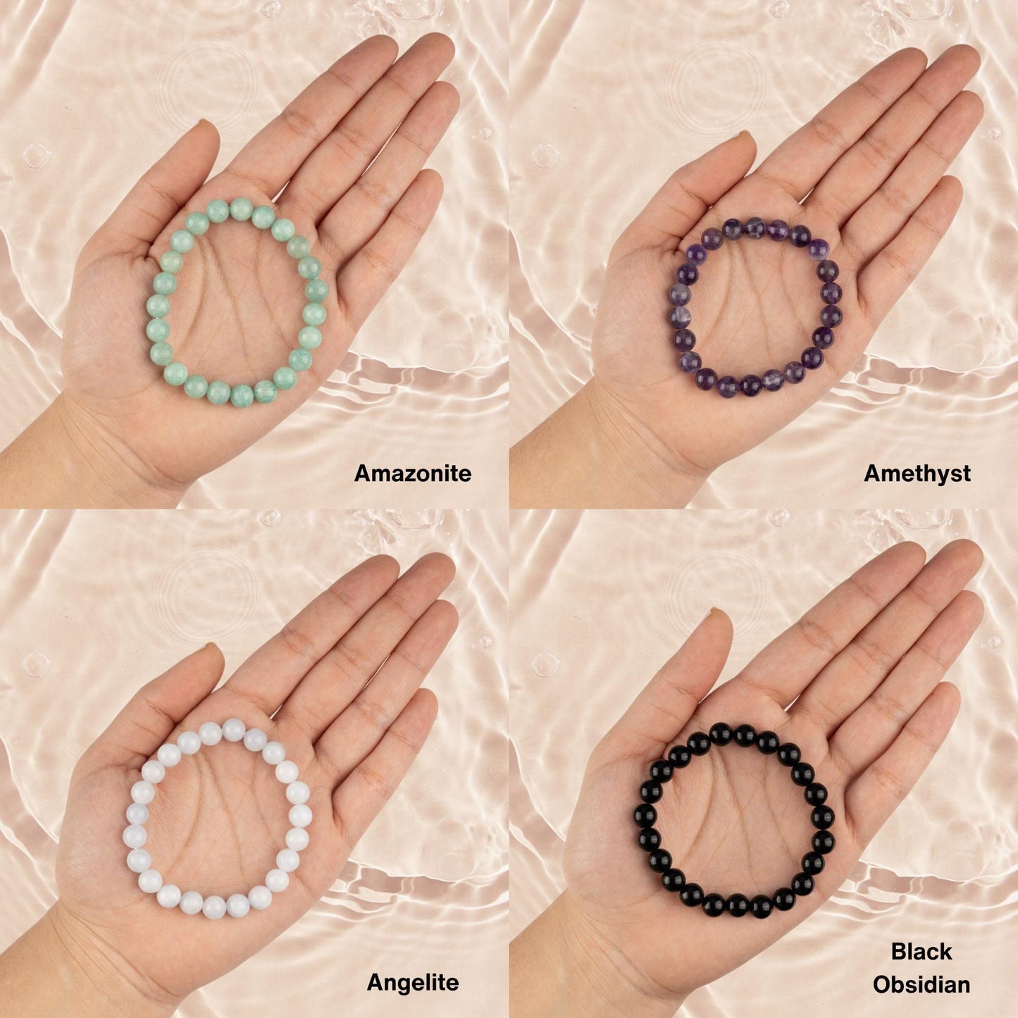 8mm Healing Crystals Bracelet, Bead Bracelets for Women Men, Crystal Jewelry, Natural Gemstone Jewelry, Energy Crystal, Spiritual Bracelet