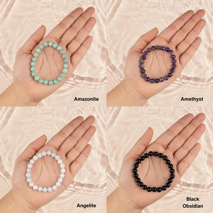 8mm Healing Crystals Bracelet, Bead Bracelets for Women Men, Crystal Jewelry, Natural Gemstone Jewelry, Energy Crystal, Spiritual Bracelet