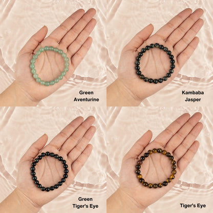8mm Healing Crystals Bracelet, Bead Bracelets for Women Men, Crystal Jewelry, Natural Gemstone Jewelry, Energy Crystal, Spiritual Bracelet