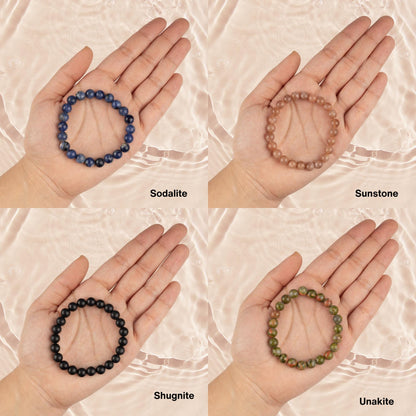 8mm Healing Crystals Bracelet, Bead Bracelets for Women Men, Crystal Jewelry, Natural Gemstone Jewelry, Energy Crystal, Spiritual Bracelet