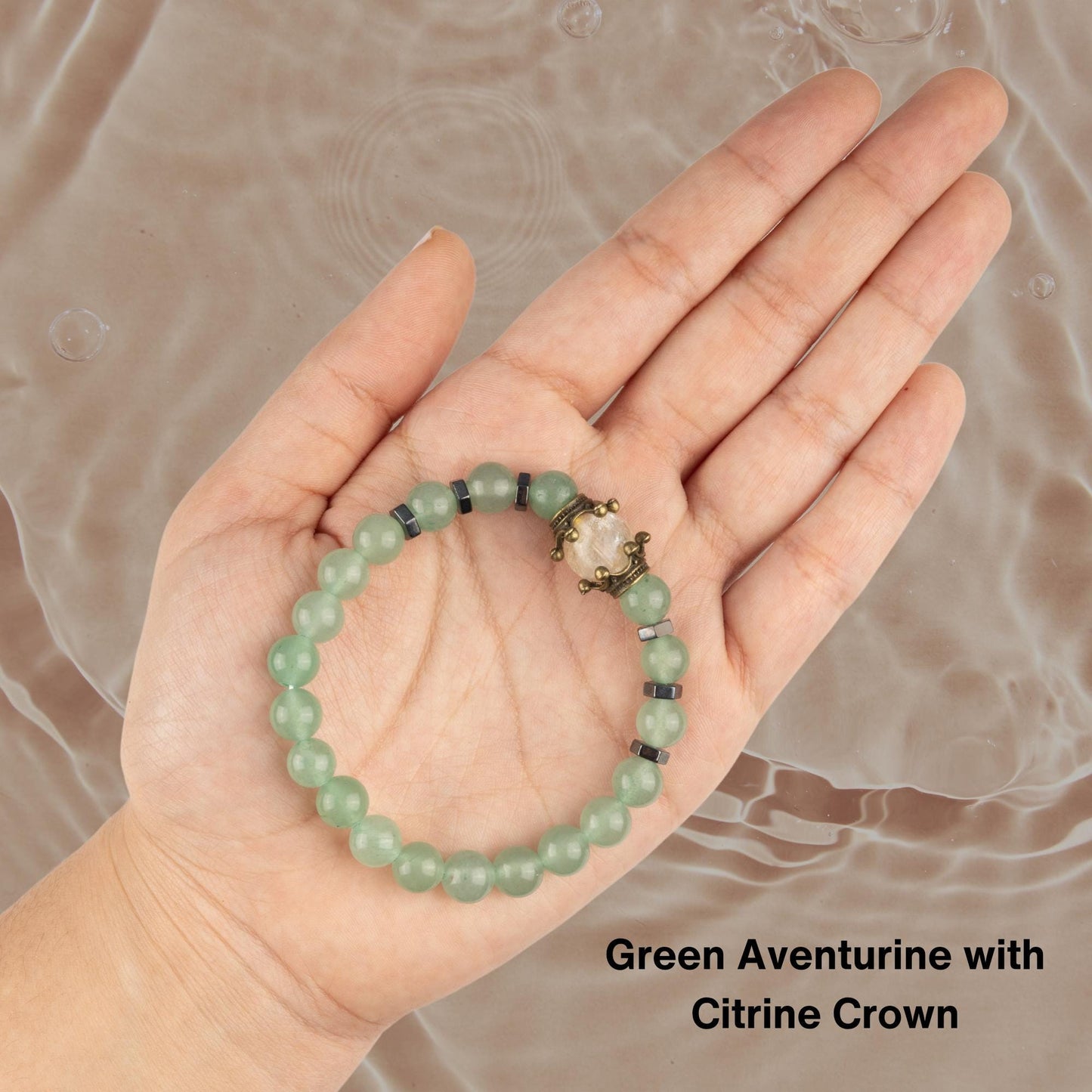 Crown Healing Crystals Bracelet, Bead Bracelets for Women Men, Crystal Jewelry, Natural Gemstone Jewelry, Energy Crystal, Spiritual Bracelet