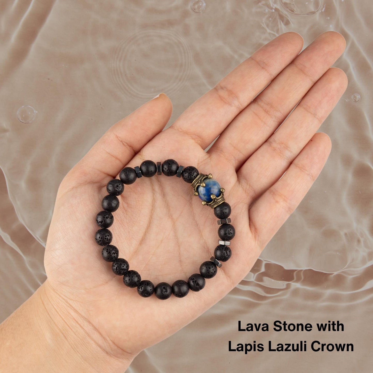 Crown Healing Crystals Bracelet, Bead Bracelets for Women Men, Crystal Jewelry, Natural Gemstone Jewelry, Energy Crystal, Spiritual Bracelet