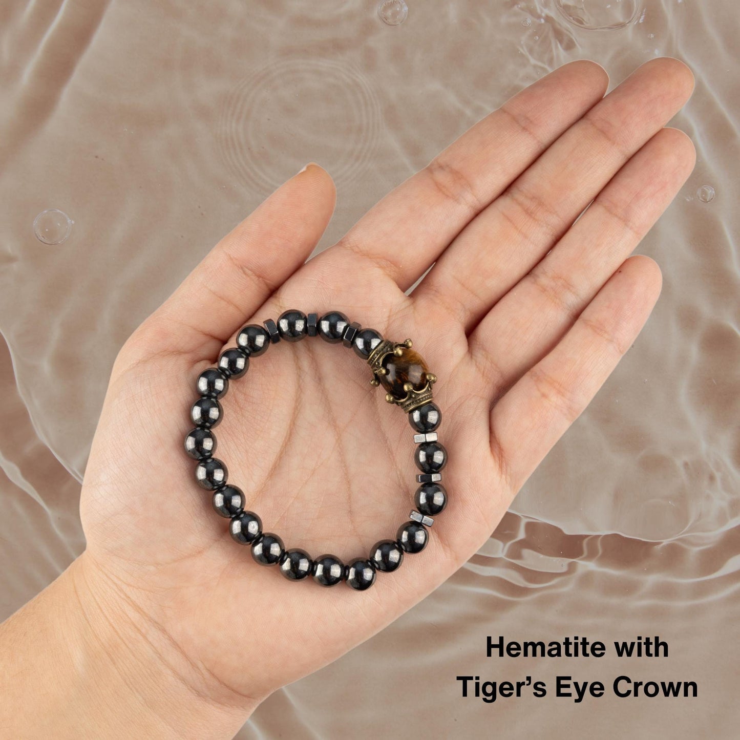 Crown Healing Crystals Bracelet, Bead Bracelets for Women Men, Crystal Jewelry, Natural Gemstone Jewelry, Energy Crystal, Spiritual Bracelet