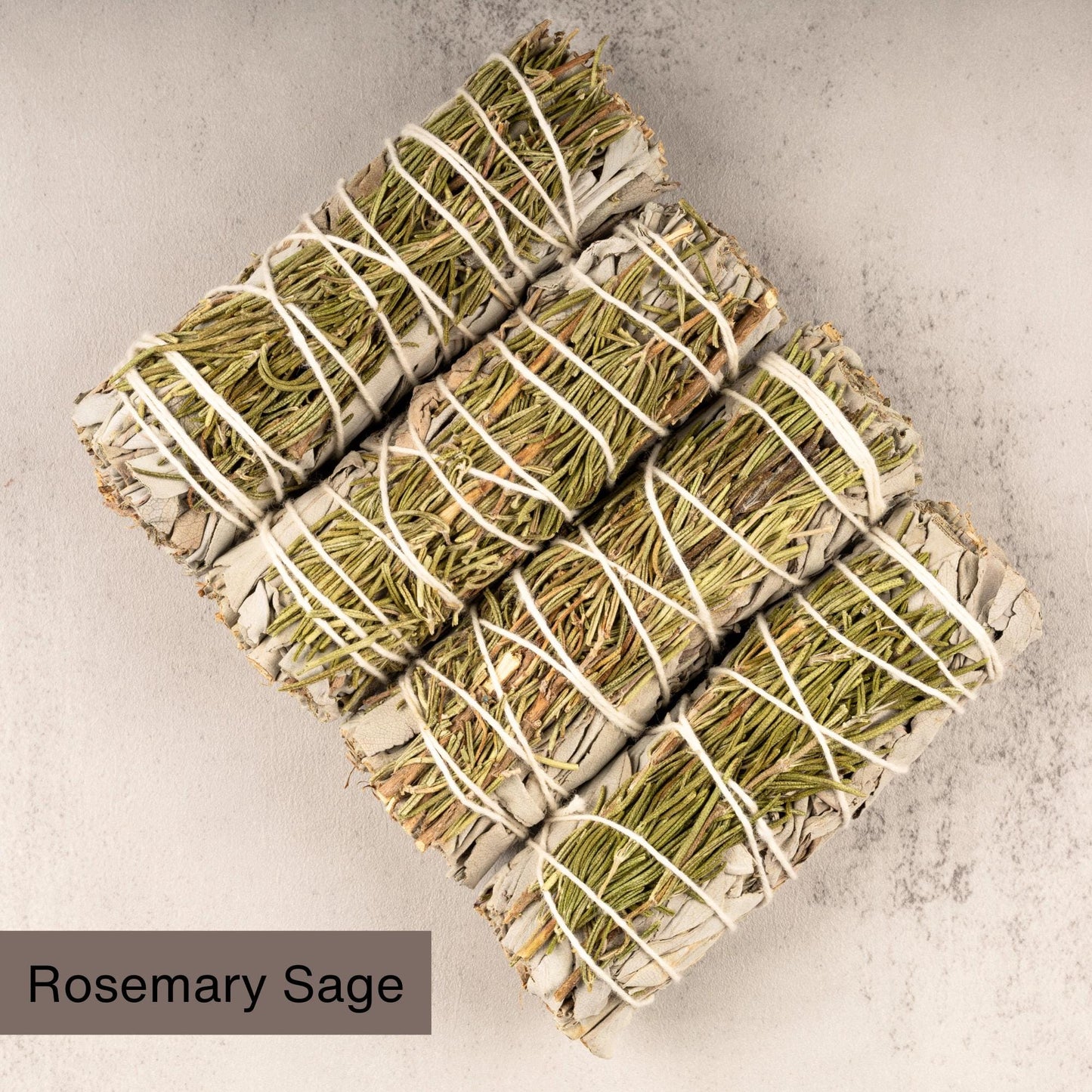 Rosemary with White Sage Smudge Stick – 4” Sage Bundle for Cleansing, Energy Healing, Meditation, Reiki, Includes Smudging Guide