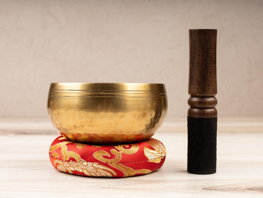 Tibetan Singing Bowl, 4" Hand-Hammered Design, Meditation Bowl, Sound Bowl Chakra Healing, Handcrafted Singing Bowl Set, Spiritual Gift
