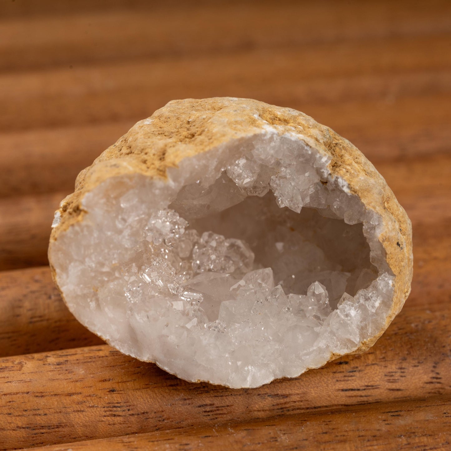 Geode Crystal from Morocco, 1.5-2" Cracked Geode, Natural Quartz Crystal, Druzy Cluster, Crystallized Geode for Home Decor & Meditation