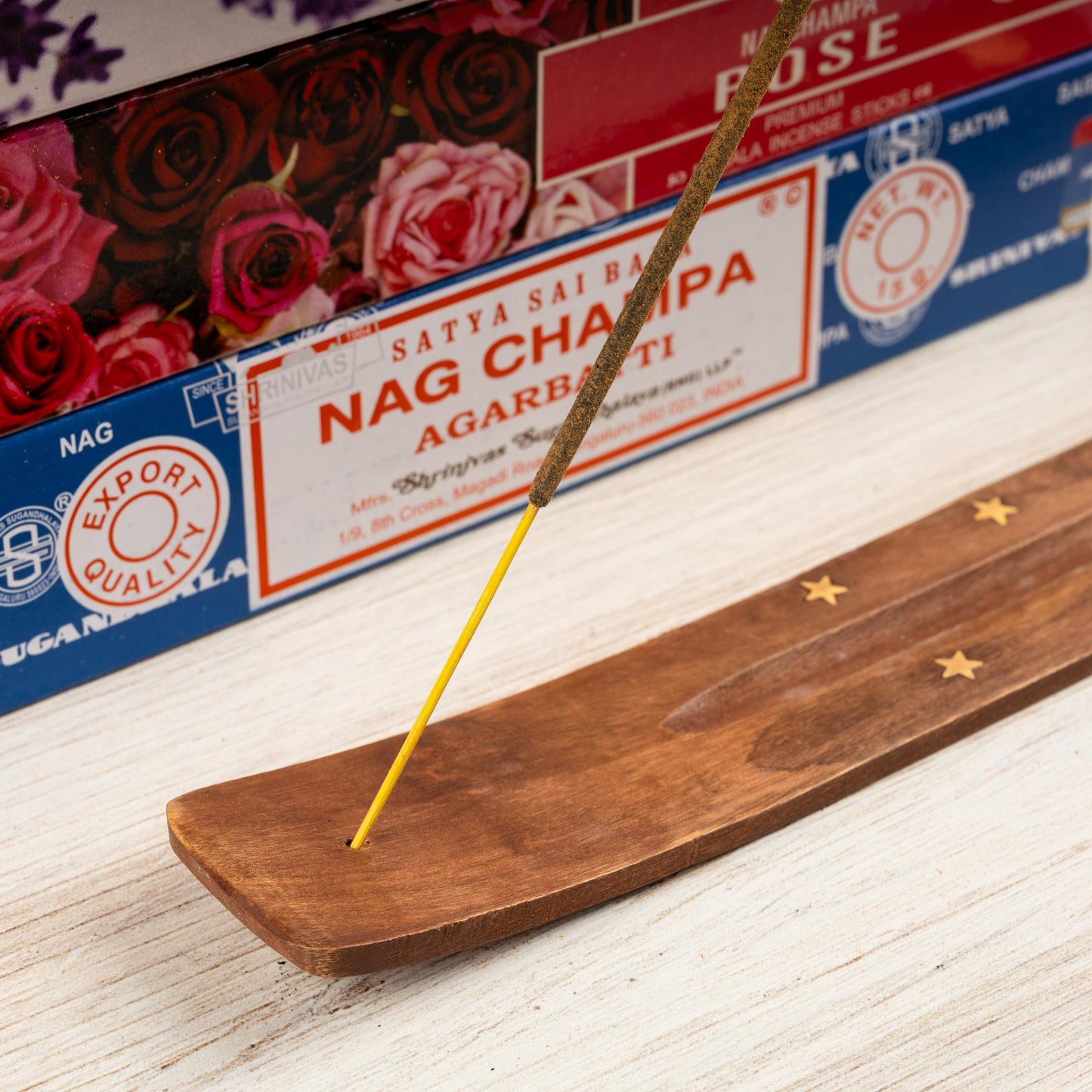 Sun Wooden Incense Stick Ash Catcher, Hand Crafted Incense Holder, Home cleansing, Incense Burner, Spiritual and Meditation Gift, 10"