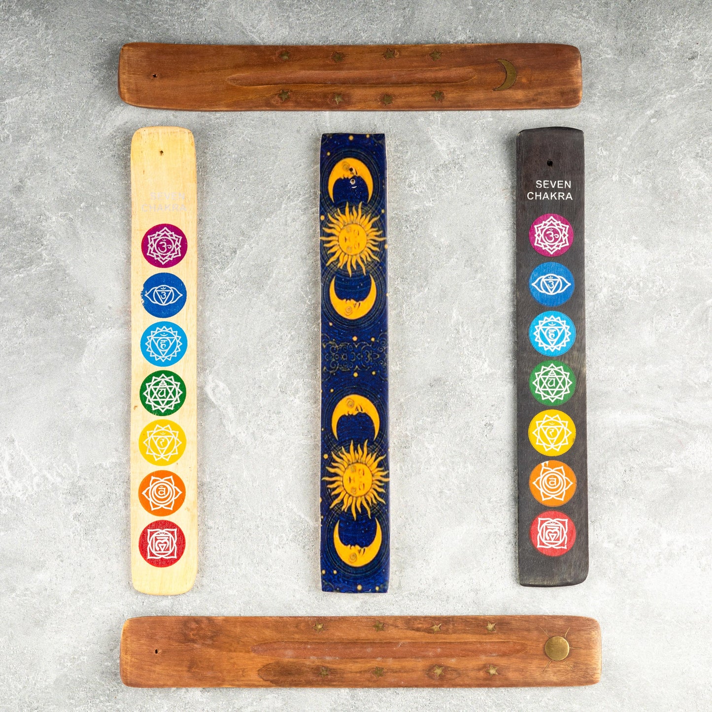 Wooden Incense Stick Ash Catcher, Hand Crafted Incense Holder, Home cleansing, Incense Burner, Spiritual and Meditation Gift, 5 Designs, 10"
