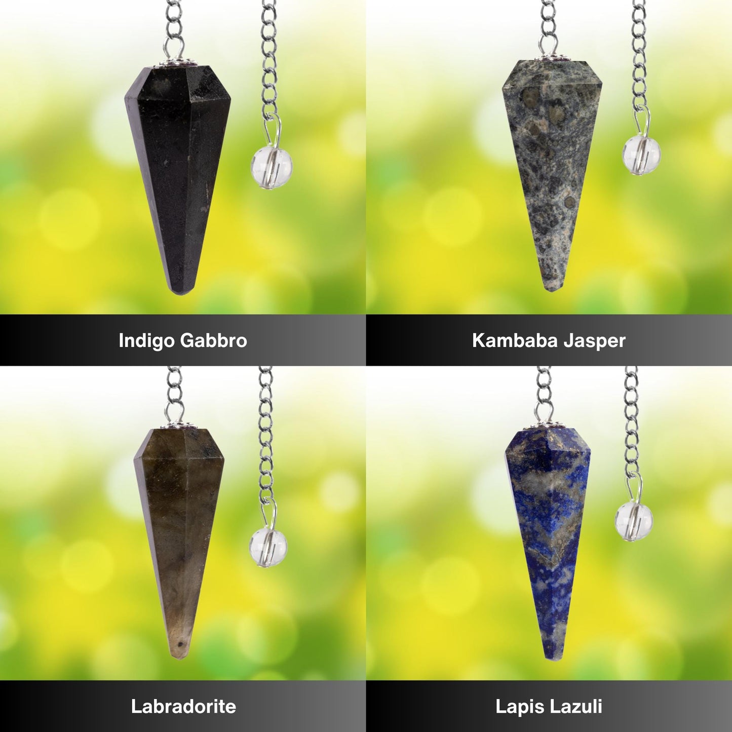 Large Selection of Faceted Pendulum Crystals, Divination Tools, Dowsing Pendulum for Meditation, Reiki, Crystal Grid, Chakra, Energy Healing