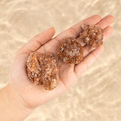 Argonite Star Cluster, Natural Raw Healing Crystals for Grounding, Protection, Meditation, Reiki, Crystal Decor, Chakra Healing, In 4 Sizes