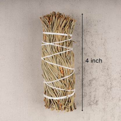 Pine Smudge Stick,  4” Pine Sage Stick Bundle for Cleansing, Energy Healing, Meditation & Reiki, Spiritual Gift, Includes Smudging Guide
