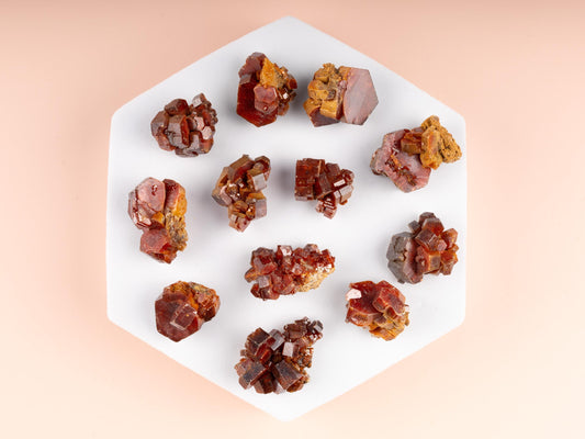 Vanadinite Cluster 1-25 grams, Grade AAA Vanadinite Specimens, Moroccan Vanadinite Red, Chakra Healing, Natural Raw Healing Crystals & Decor